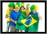 Flaga, Brazylijscy, 2014, Świata, Kibice, Mistrzostwa